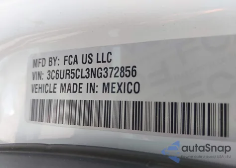 2022 Ram 2500 Tradesman 4X4 6'4 Box из США, поврежденный, VIN 3C6UR5CL3NG372856